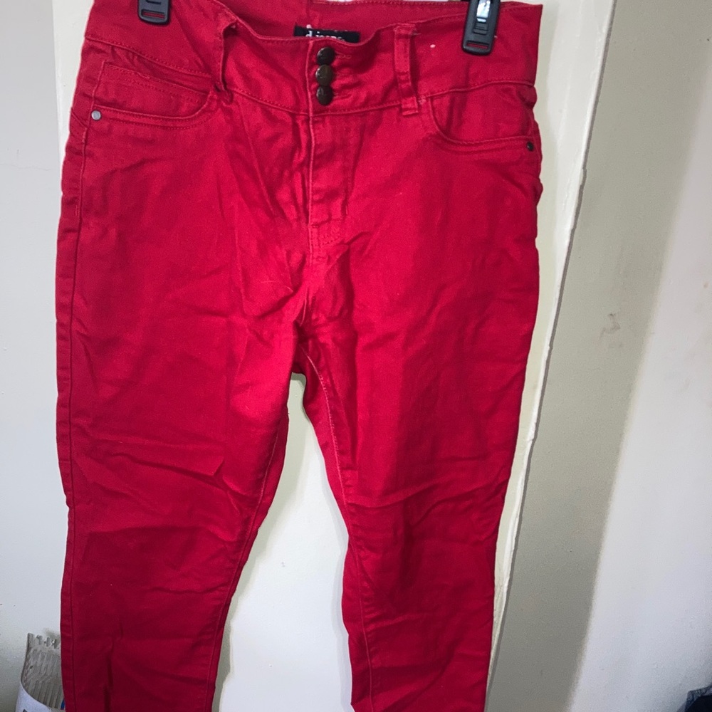 Red jeans